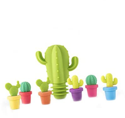 PRETYZOOM 7 Pz tappi per bottiglie di vino in silicone pompa salva vino tappi silicone bottiglie bicchieri liquore tappo del tappo per bevande sughero