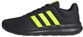 adidas Herren LITE Racer 4.0 Shoes, core Black/Lucid Lemon/Lucid Lemon, 44 EU