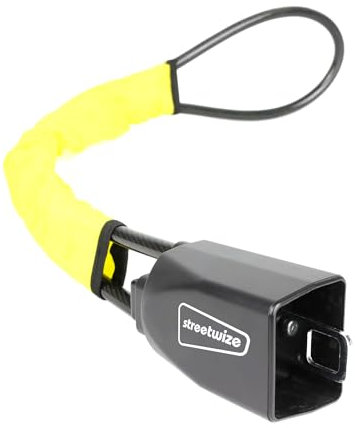 Streetwize - Anti-Theft Steering Wheel to Seat Belt Lock, High Visibility Car Security Device Car Lock Car Theft Prevention with 2 Keys, Universal Locks for Car, Van, 4X4 SWWL14