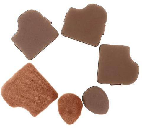 Mikikit Houppette de Maquillage Mini pour Poudre Fond de Teint et Blush Coussin à Poudre pour Application de Maquillage Corps Portable