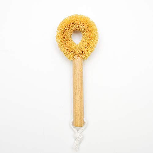 Tawashi a Kitchen Scrub Brush with Handle for Dish, Pan, Pot, Strainer, Sink and Vegetables (Normal)