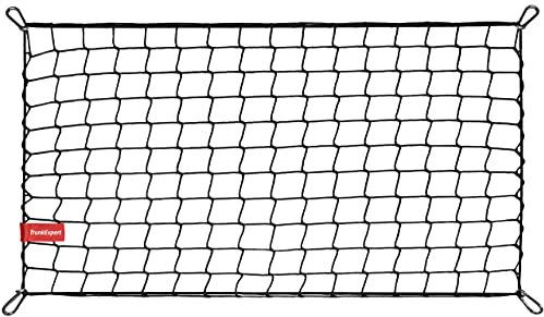 TrunkExpert Kofferraum Netz Kompatibel mit Volkswagen T-ROC Crossover : von 2017, Gepäcknetz VW Elastisch Kofferraumnetz Organizer & Sicherung für den Autonetz Aufbewahrung Netztasche mit Klett