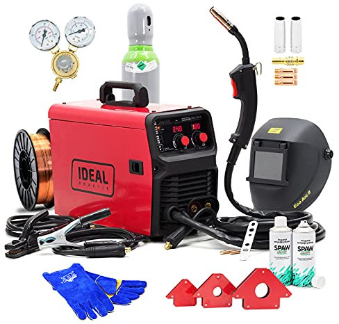 Lot de 2 Ideal™ - Poste à souder pratique MIG 1800 MIG/MAG - Poste à souder 180 A 3 en 1 FLUX MMA 230 V