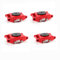 4X Transportfahrwerk Maschinentransport Schwerlastrollen Roller Panzerrolle 6T Schwerlastfahrwerk