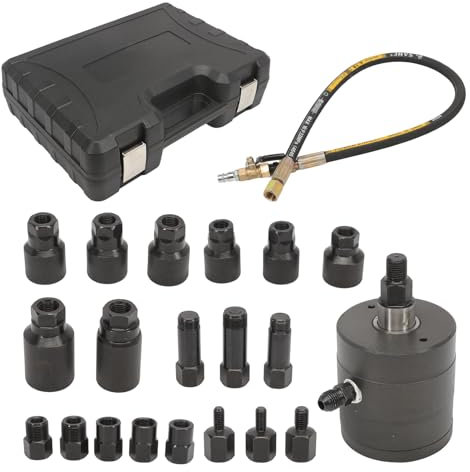 AUROLYNNE 21 Piezas Extractor Inyectores Diésel Adaptador Herramienta Aire Comprimido para Mayoría Motores