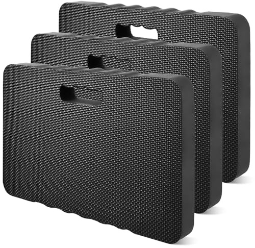 GBACHOOSE Lot de 3 coussins pour genoux de jardin, 43 x 28 x 4 cm, pour le travail et le travail, les ateliers, multi-usages, pour le jardinage, la réparation, le yoga
