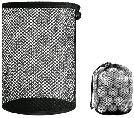 SGQTZDZQ Sac de golf portable en maille de nylon, sac de golf pour tee de golf, accessoires de golf, rangement pour balle de baseball, tennis, ping-pong