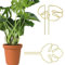 Srvauyea Juego de 2 Soportes para Plantas Monstera, Ayuda para Enredaderas, Soporte de Tallo Versátil, Soporte para Plantas con Diseño de Hojas Único para Alocasia y Monstera, Soporte Decorativo