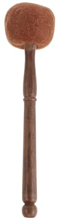 WEKADRIN Mazo de Sonido de Madera y Fieltro para Cuencos, Palo Rítmico Artesanal para Meditación y Relajación Profunda