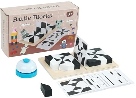 Block Puzzle – pedagogisk leksak kampanj i trä | pusselspel tålamod logikspel | för barn familj skola resa födelsedag lekrum