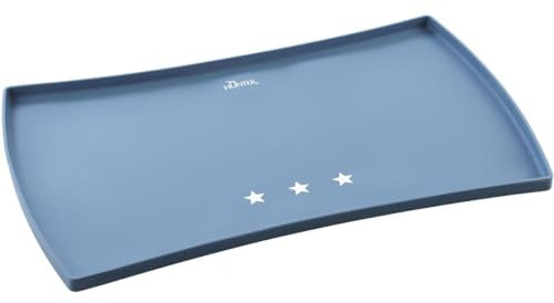HUNTER Napfunterlage Aarhus Silikon, Sterne, 48 x 30 cm, blau/weiß