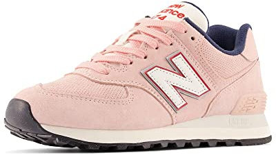 New Balance Damen 574 Sneaker, Rosa, 35 EU