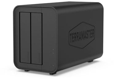 TERRAMASTER F2-212 2Bay NAS - Quad Core CPU DDR4 RAM Personal Private Cloud Home Network Attached Storage mit umfangreichen Backup-Lösungen (Festplattenspeicher)