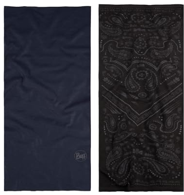 Buff Pack Original + Merino Fashion Scarf, Negro, One Size Unisex