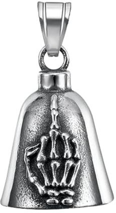 TAOLE for Motorcycles | Angel Biker Bell | Stainless Steel Luck Riding Spirit Bell for Bicycles and Riders
