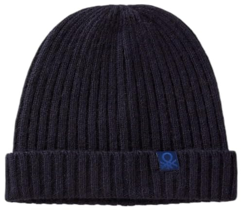 United Colors of Benetton Berretto In Maglia 126wga006 Gorro/Sombrero, Color Blanco, 3 años Unisex niños