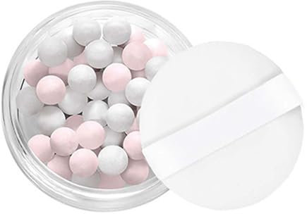 Perles de poudre en vrac pour fixer le maquillage, mettre en évidence, contourner, contrôle de l'huile, poudre de fixation hydratante longue durée et non adhésive Yjs312 (A, taille unique)