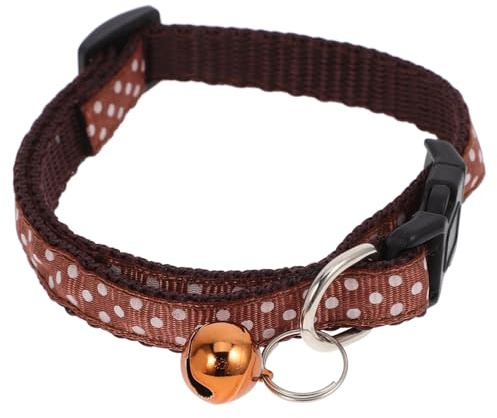 GRIRIW Collare con Sonaglietto per Cani di Dimensioni Ridotte a Puntini, Collare per Animali Domestici con Campanellino, Accessorio Leggero per Cani, per Quotidianità e Feste Natalizie