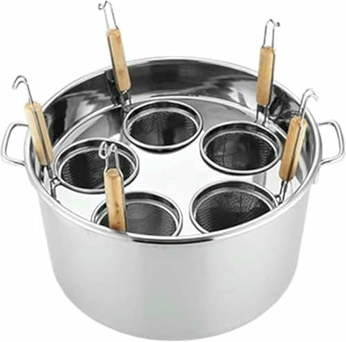 LYJYUJIE Ollas para Pasta De Acero Inoxidable, Olla para Pasta con Canasta Coladora, Caldo De Cocina Casero, Olla para Cocinar Al Vapor para Restaurante, Utensilios~/