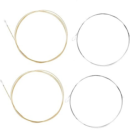 Kisangel Vier-saitige Banjo-saiten Aus Stahl Für Banjo-instrumente Langlebige Und Verschleißfeste -saiten-ersatzteile Für Instrumentenzubehör