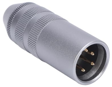 Tomantery Adaptateur Convertisseur Symétrique XLR Mâle vers 2,5 Mm à 4 Broches pour Mixeur de Microphone, Haut-Parleur Actif, Son HiFi, Connecteur XLR Portable vers 2,5 Mm pour Les Amateurs de