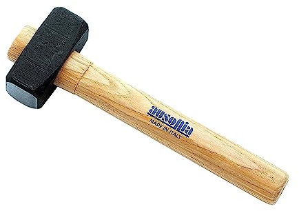 Ausonia 45165 Mazzetta da muratore con manico in legno Gr. 1500