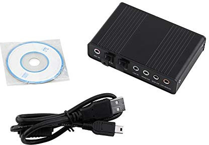 Scheda audio audio USB 5.1, scheda audio a 6 canali Adattatore di uscita audio SPDIF ottico digitale esterno USB per PC/laptop
