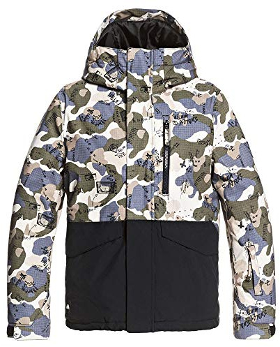 Quiksilver Z0OL0 Mission Block - Giacca Da Snowboard Da Ragazzo 8-16 Giacca Da Snowboard, Bambino, iron gate wichita, L/14