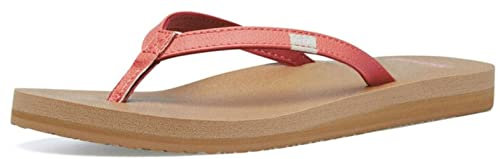 Sanuk Damen Yoga Joy Flipflop, Verbranntes Koralle, 40 EU