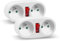 EXTRASTAR Adapteur Fiche Multiprise Biplite avec Interrupteur pour façade, 2 Prise 16A, Blanc – Lot de 2