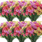 Lyrow 100 Bündel künstliche Blumen, für den Innen- und Außenbereich, UV-beständig, Seidenblumen, kein Verblassen, Kunststoffblumen, künstliche violette Blumen für Garten, Hof, Bauernhaus, Veranda,