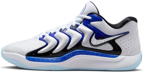 NIKE KD17 Basketball Shoes (FJ9487-100, White/Black/Game Royal/White) Size 9