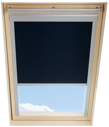 Dachfenster Verdunkelungsrollo kompatibel mit VELUX, Schwarz, für M06