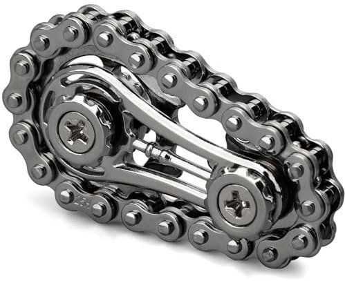 Getriebe Fidget Spinner für Stress Relief, Metall Kettenrad Kette Fidget Spielzeug für Kinder Erwachsene, kinetische Schreibtisch Spielzeug Neuheit Hand Finger Spinner für Anti-Angst