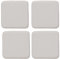 RACE LEAF 4er Set 40,5x40,3.5 cm Memory Foam Slow Rebound, Sitzkissen Indoor Household Sitzkissen Wasserfeste Oberfläche und rutschfeste Unterseite Schwarz (Ecru)