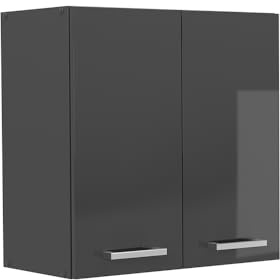 Vicco Hängeschrank R-Line, Anthrazit Hochglanz, 60 cm, zur freien Kombination innerhalb modularer Küchensysteme