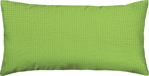 Erwin Müller Kissenbezug Edel-Seersucker grün Größe 40x80 cm