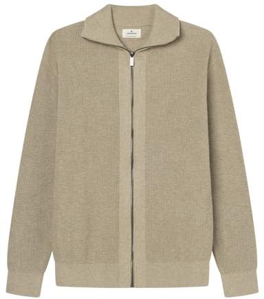 Springfield GG12 Structure Cardigan Básico, Arena, XL para Hombre