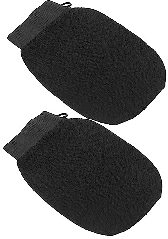 OUNONA 2 Pièces Mitaines Exfoliantes pour Bain Mitaines de Douche pour Nettoyage de Peau pour Fille
