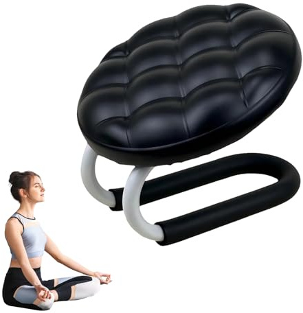 Zenova Kneeling Meditation Stool - Ergonomic Meditation Chair,Yoga Meditation Prayer Bench Elevated Kneeling,Anti-Skid Stable Base,Multi-Use for Women Men Yoga/Prayer/Relaxation (Black)