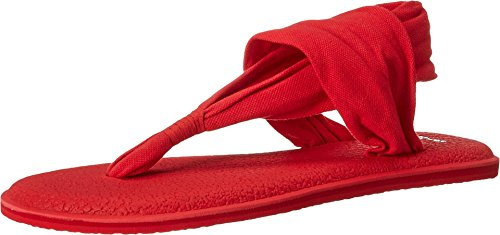 sanuk Damen Yoga Sling#2 Spectrum Zehentrenner, Rot (Tomato)