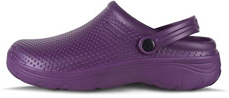 Work Team Zueco EVA Unisex. Ultraligero, ergonómico. Anatómico, con cámara ortopédica, Suave para los pies. Hombre Morado 38/39