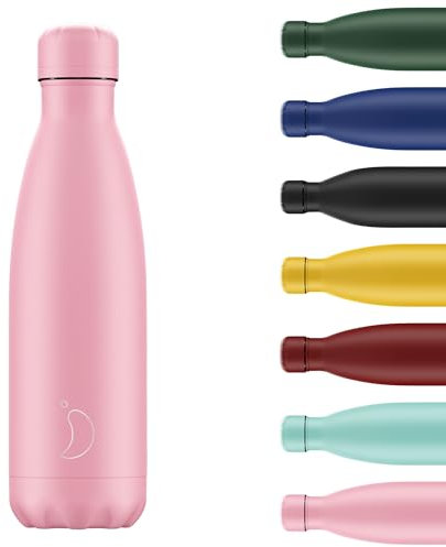 Borraccia Chilly's - Acciaio Inox ed Riutilizzabile - Ermetica, Non Traspirante - Matte - All Pink, 260ml