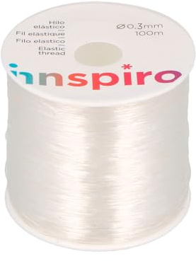 Genomskinlig elastisk tråd 0,3 mm, 100 m.