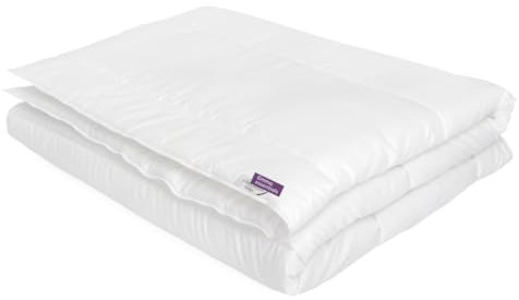 Emma Bettdecke 240x220cm - Atmungsaktiv und Waschbar, 100% Microfaser Bettdecke, Klimaregulierung für Frühling und Herbst - Weiß