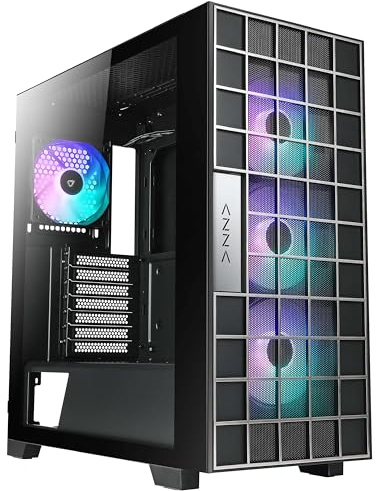 Boitier+Moyen+Tour+ATX+Azza+Neo+RGB+avec+panneau+vitr%C3%A9+%28Noir%29