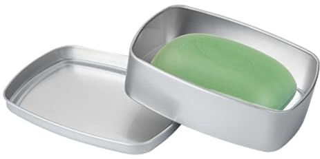 Contenedor De Barra De Jabón De Aluminio - Estuche De Viaje para Barra De Jabón, Contenedor De Jabonera | Soporte Rectangular De Aluminio A Prueba De Fugas para Barra De Jabón con Tapa, Contenedo