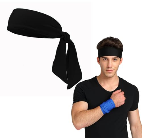 Sport-Stirnband für Frauen und Männer, Sport Stirnband Unisex Kopfband Verstellbare Elastische Bandana, zum Laufen, Ausarbeiten, Tennis, Karate, Volleyball