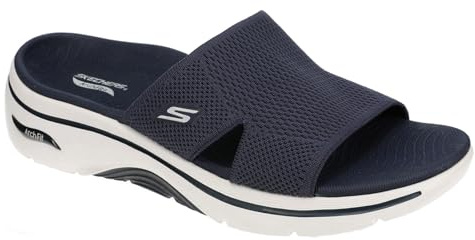 Skechers Go Walk Arch Fit 2.0 Damen-Sandalen, Marineblau, 12 M