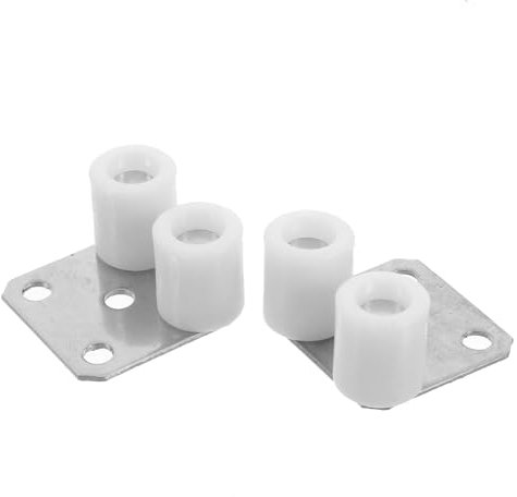 DECOMELODY 2 Pcs Sliding Barn Door Roller Guide Electric Roller Shutter Door Track Guide Wheels Floor Guide Roller for Furniture Hardware Glass Sliding Doors